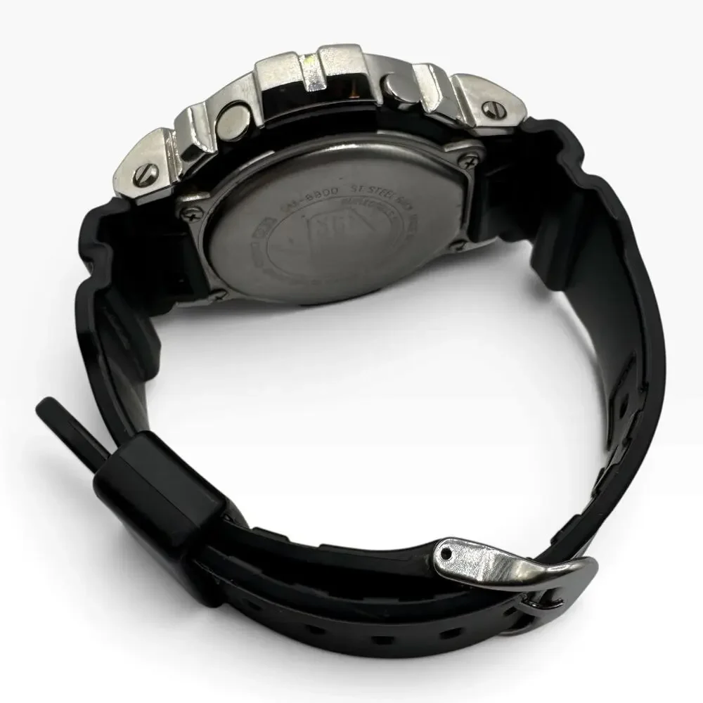Casio G-Shock GM-6900-1 Silver Metal Digital Watch Black Resin 3230 200M